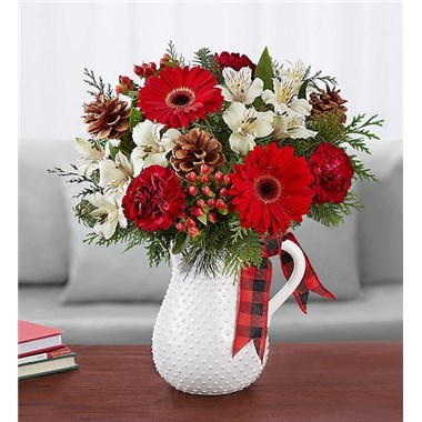 Country Christmas Pitcher CHRISTMAS
