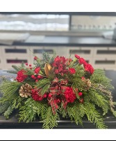 Country Christmas Vase arrangement 