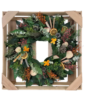 Country Citrus Fall Wreath