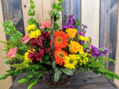 Country Cottage Basket  Fresh Floral Design