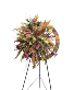 Country Floral wagon wheel Silk Design