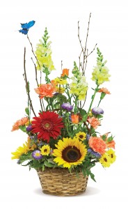 Country Fresh Basket Mix Flowers