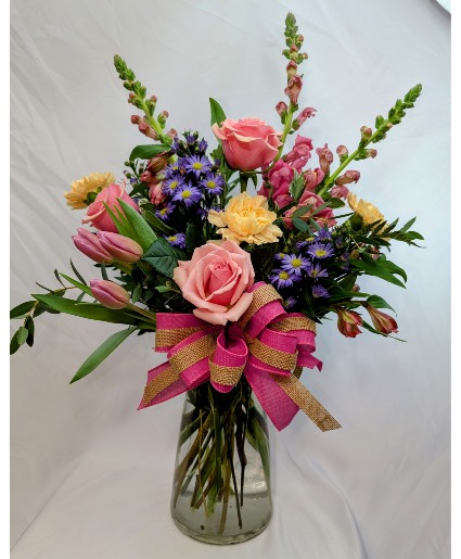 Country Girl Flair Vase Arrangement 