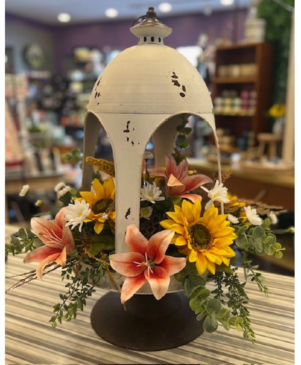 Country Lantern Artificial Arrangement 