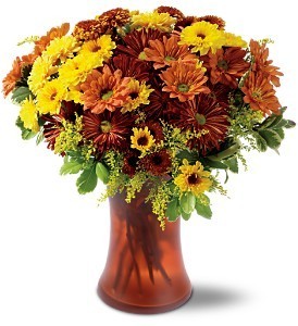 Country Mums Vase Fall Bouquet