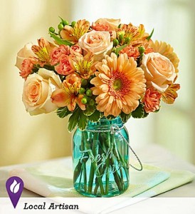 Country Peach Vase