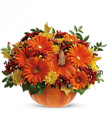 Country Pumpkin Fall centerpiece