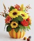 Country Pumpkin Soap Floral Gift 