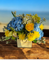 Country Sky Vase arrangement 