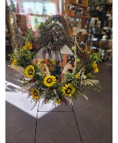 Country Sunflower Wreath 