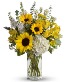 Country Sunny day Bouquet Vase Arrangement
