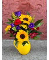 Country Sunshine vase arrangement