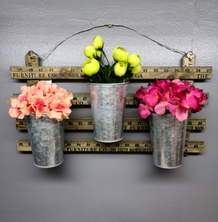 Country Wall Decor Silk Arrangement