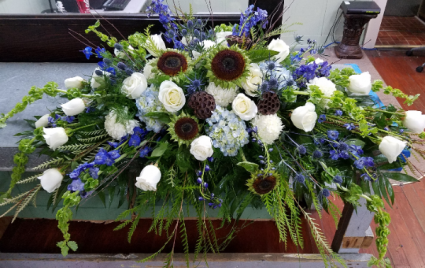 Countryside Meadow Casket Spray