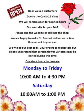 Covid 19  Store Hours 