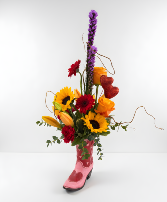 cowboy boots floral  Floral Arrangement