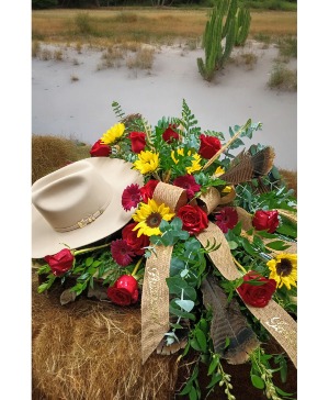 Cowboy farewell  Funeral Casket Piece