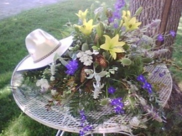 Cowboys Last Ride Customize Colors in Schertz, TX | KAREN'S HOUSE OF FLOWERS & CUSTOM CREATIONS