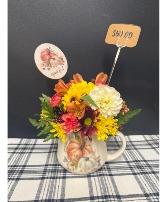 Cozy Autumn Mug Arrangement