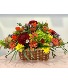Cozy Cabin Fall Basket Arrangement 