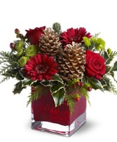 Cozy Christmas fresh flowers