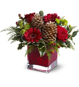 Xmas fresh store flower arrangements