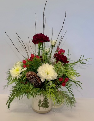Cozy Christmas Cup Christmas Florals