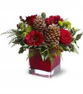 Cozy Christmas Floral Arrangement