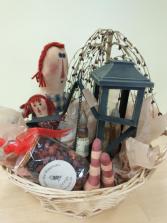 cozy country gift basket 