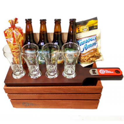 Craft Beer Flight Set Gift Basket