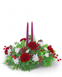 Cranberry Christmas Centerpiece Centerpiece