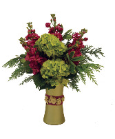 Cranberry Christmas Vase Arrangement