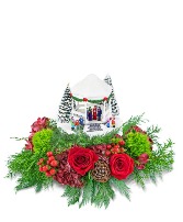 Cranberry Melodies Kincade Keepsake Flower Arrangement
