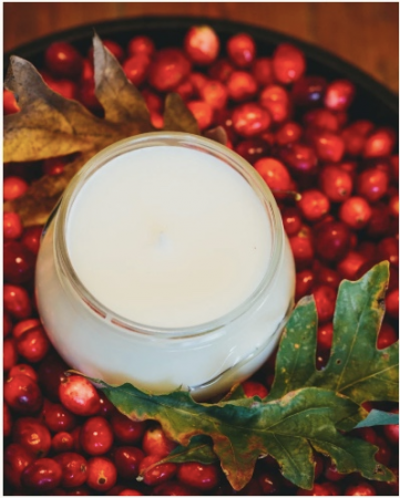 Cranberry Oak scent- Soy Candle Velvet Whiskey Candle -10 oz