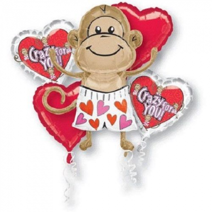 CRAZY ABOUT YOU BOUQUET BALLOON BOUQUET