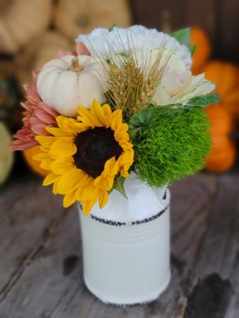 Cream Vintage Jug Fresh Flowers