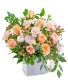 Creamsicle Chiffon Flower Arrangement