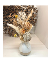 Creamsicle Dried Vase - Med/Lrg 