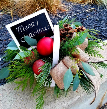 Create your own sign Christmas basket 