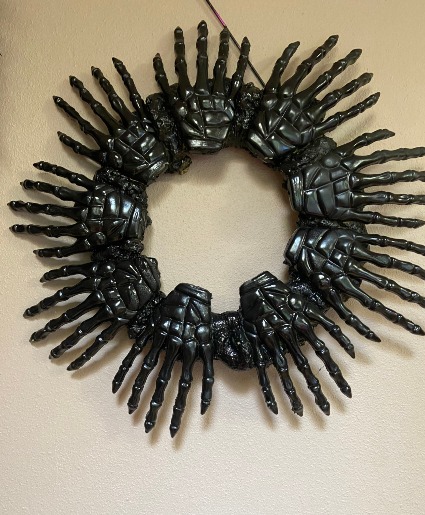 creepy hands 1 only created in store wreath