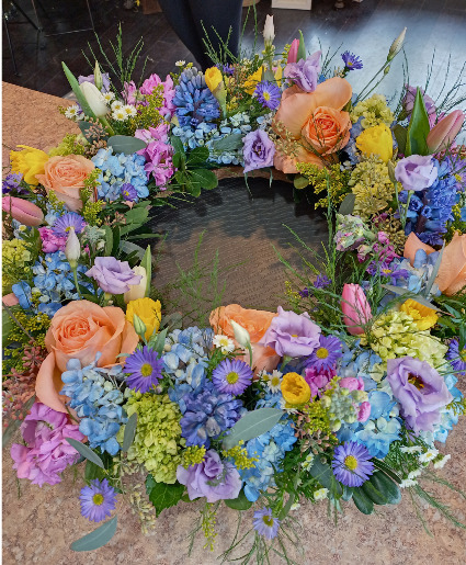 Cremation Memorial Floral Wreath Designer's Choice