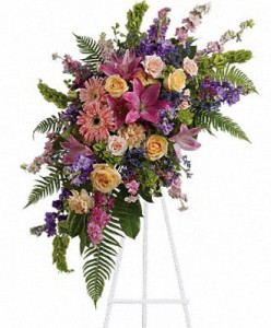 Crescent Pastel Spray Sympathy