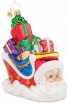 Sleighing Santa  Christopher Radko Ornament