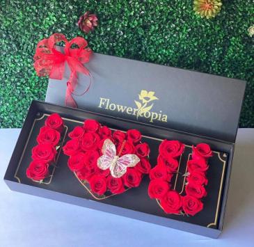 Mysterious Love Box of Fresh Roses in Miami, FL | FLOWERTOPIA Mysterious Love Box of Fresh Roses in Miami, FL | FLOWERTOPIA
