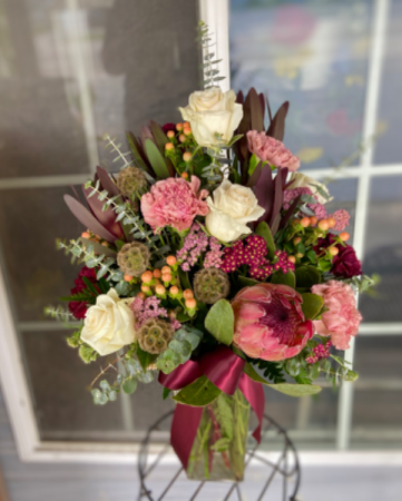 Crimson and Clover Bouquet