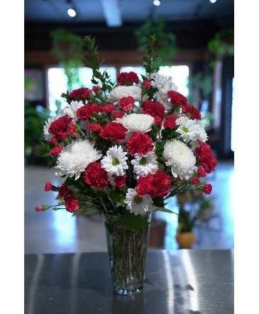 Crimson Carnations  Large Bouquet  in South Milwaukee, WI | PARKWAY FLORAL INC.