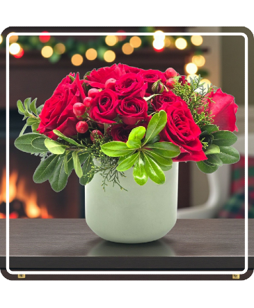 Crimson Cheer Bouquet  in Spencer, MA | Appleblossoms Flowers, Gifts & More