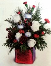 Crimson Christmas Centerpiece