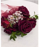 Crimson Crush Corsage