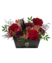 Burgundy and reds Valentine's Day Arrangement